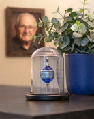 Cara Keepsakes Keepsake Urn Mini Urn with Glass Dome Keepsake Urn - "Serenity" (Olive Shaped)