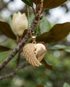 Cara Keepsakes Gold Locket Urns Gold Angel Wing Locket Urn (10K)