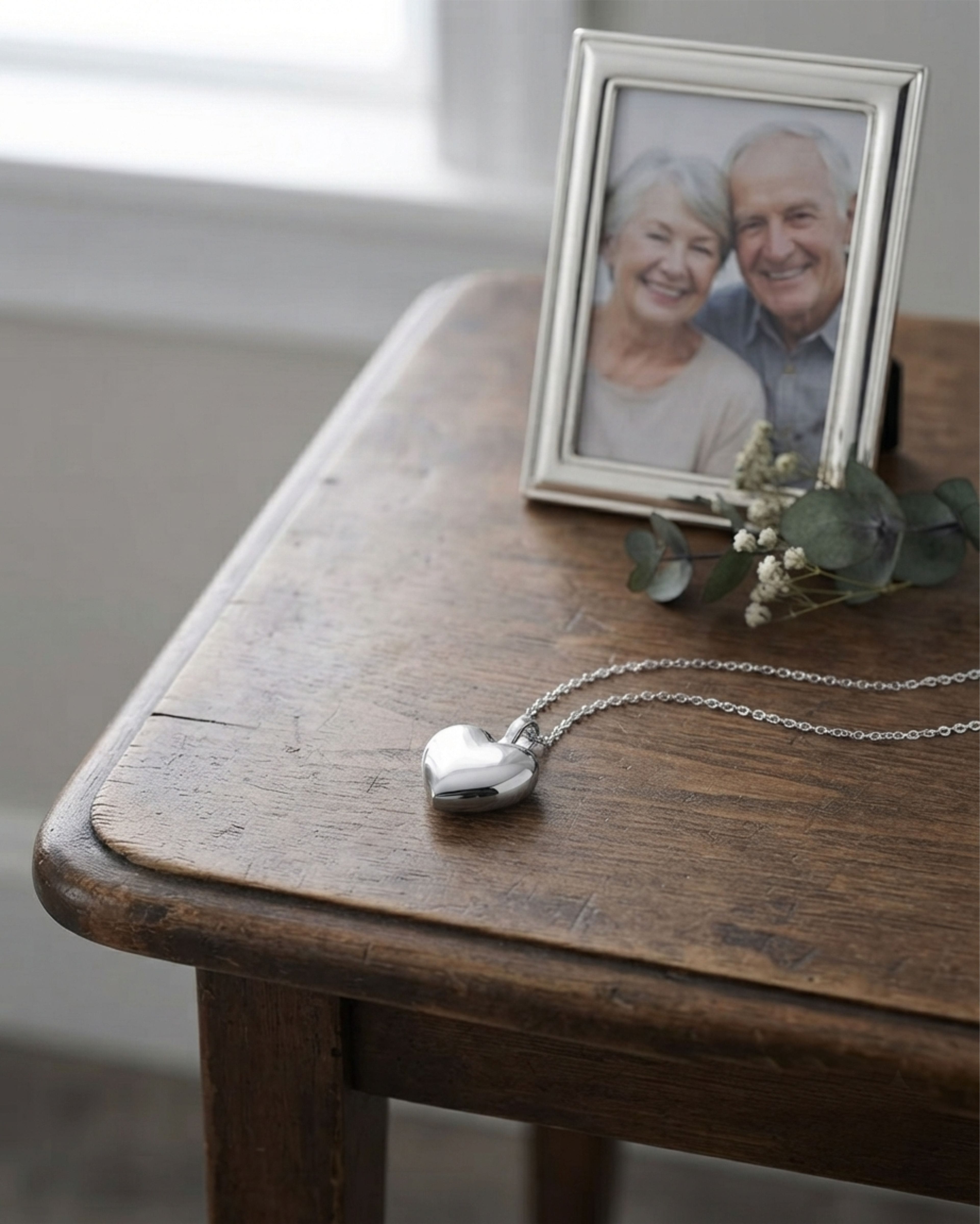 Cara Keepsakes Stainless Steel Stainless Steel Bubble Heart Urn