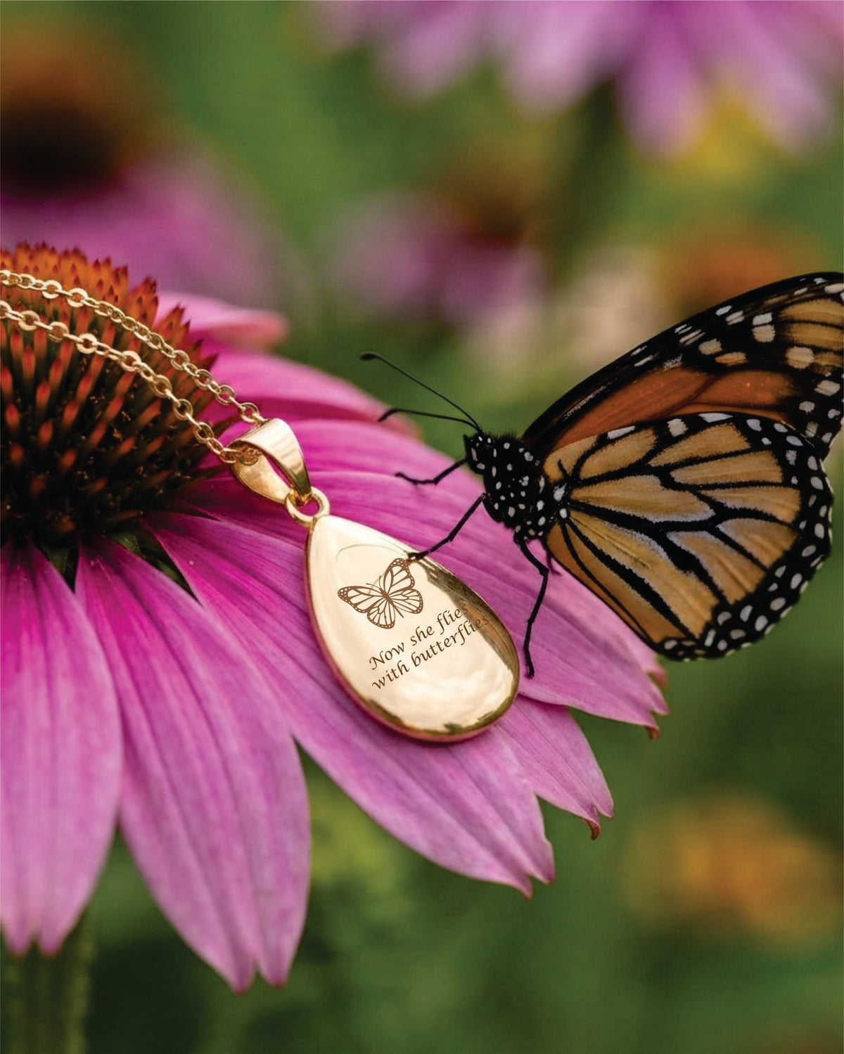 Cara Keepsakes Gold Pendant Urns Gold Teardrop Pendant Urn (10K)
