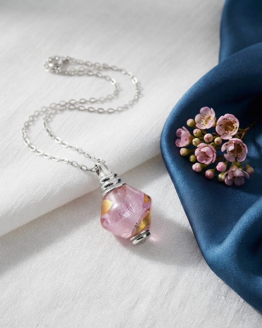 Cara Keepsakes Murano Glass Pendant Urns Murano Glass Pendant Urn - 'Loving Whispers'