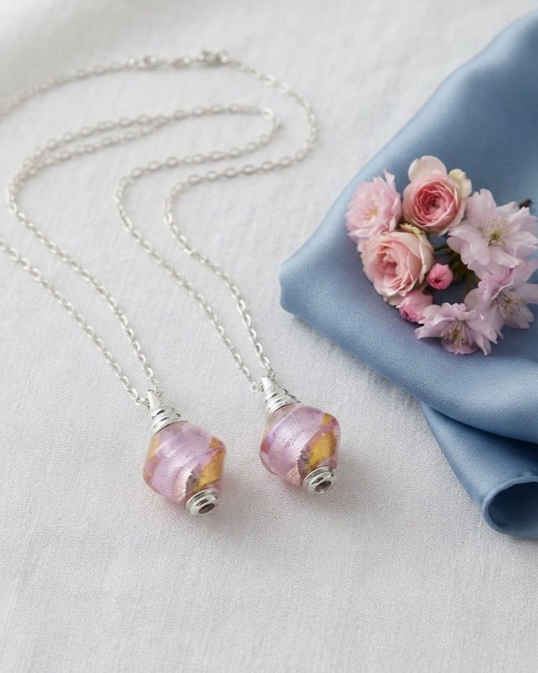 Cara Keepsakes Murano Glass Pendant Urns Murano Glass Pendant Urn - 'Loving Whispers'