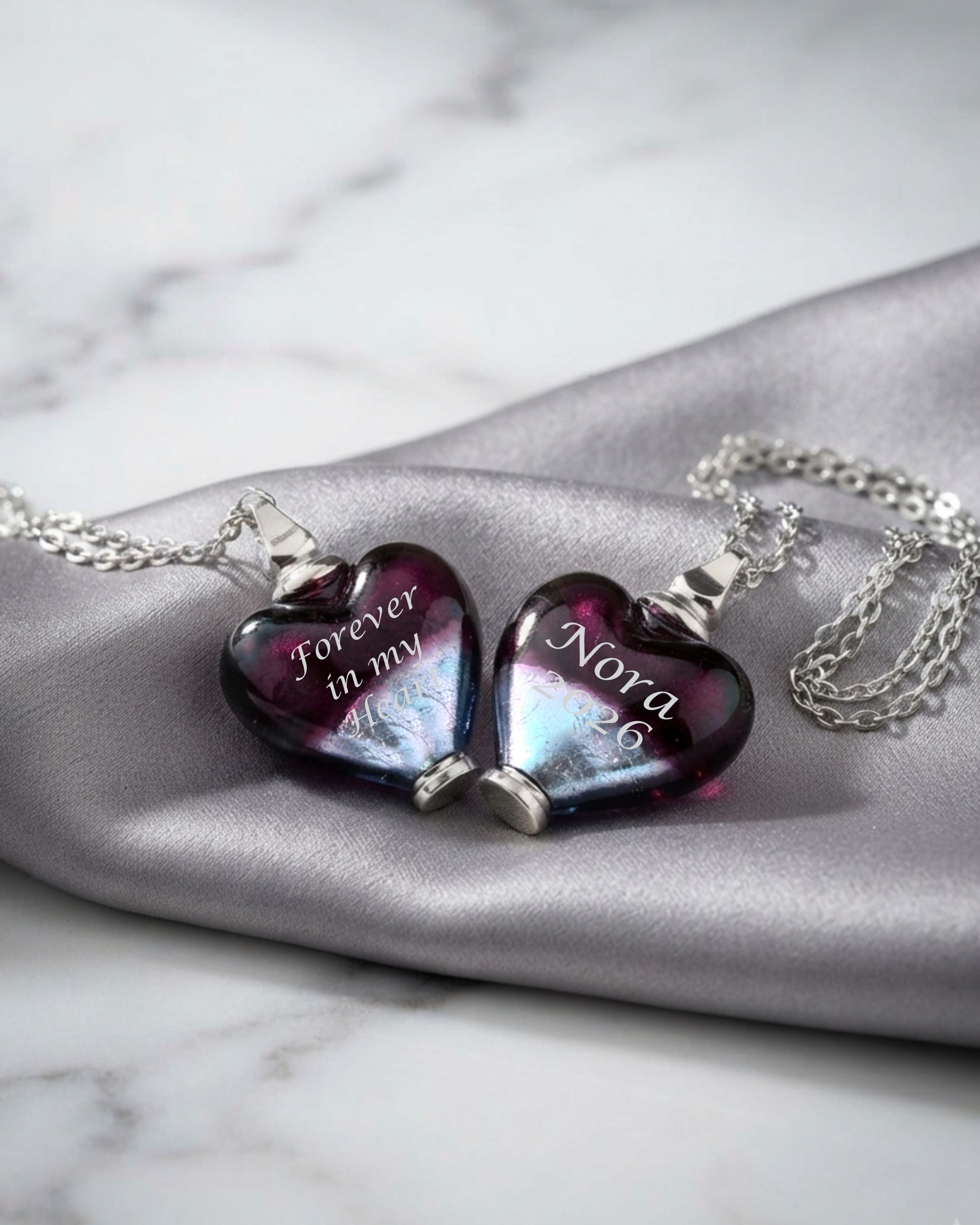 Cara Keepsakes Murano Glass Heart Urns Murano Glass Heart Urn - 'Joyful Hope'
