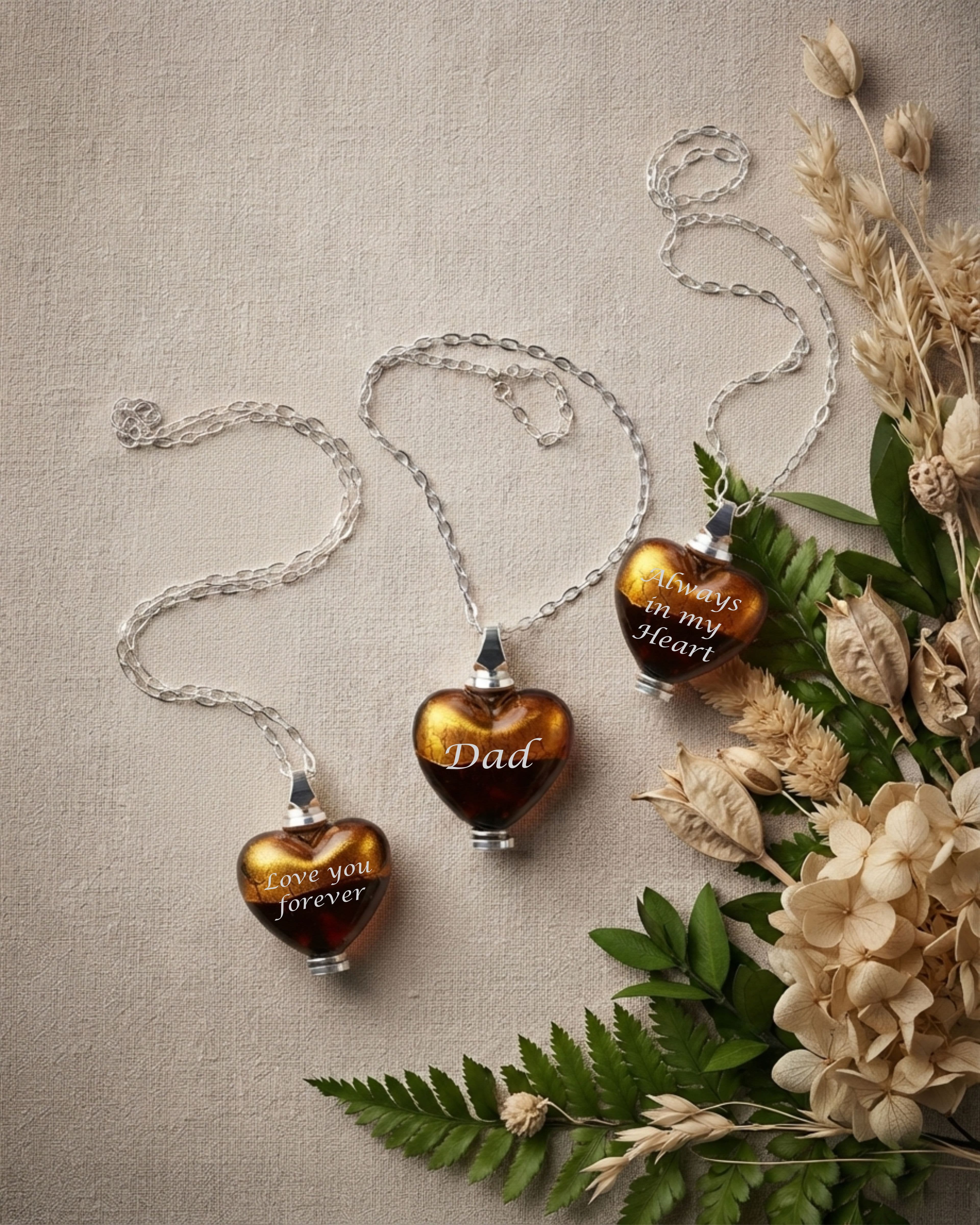 Cara Keepsakes Murano Glass Heart Urns Murano Glass Heart Urn - 'Sweet Promise'