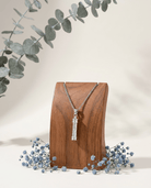 Cara Keepsakes Silver Pendant Urns Hammered Cylinder Pendant Urn