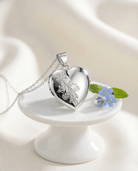 Cara Keepsakes Silver Locket Urns 'Forget Me Not' Locket Urn