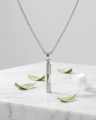 Cara Keepsakes Silver Pendant Urns Cylinder Pendant Urn