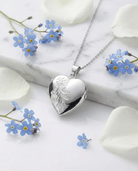 Cara Keepsakes Silver Locket Urns 'Forget Me Not' Locket Urn