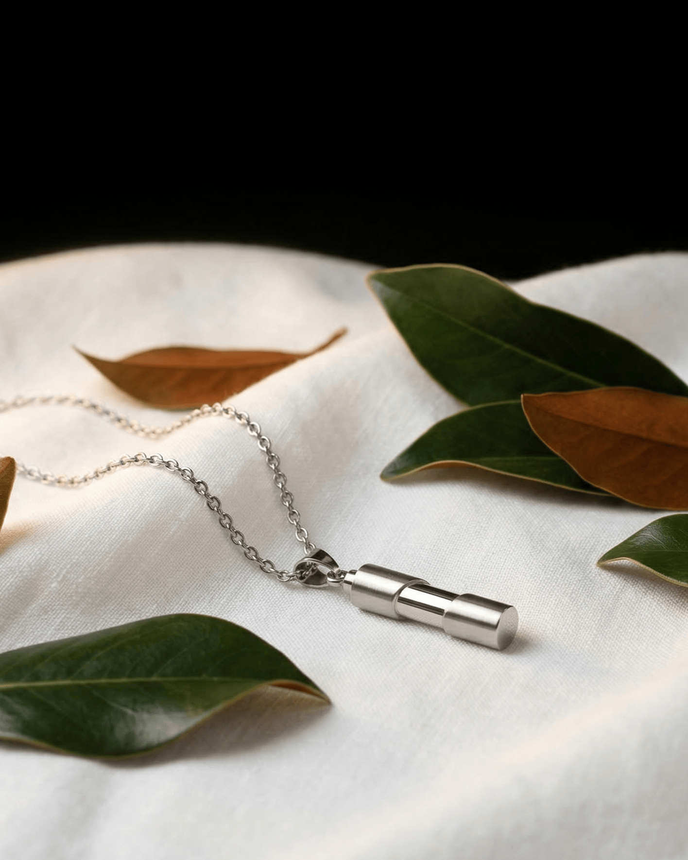 Cara Keepsakes Silver Pendant Urns Cylinder Pendant Urn