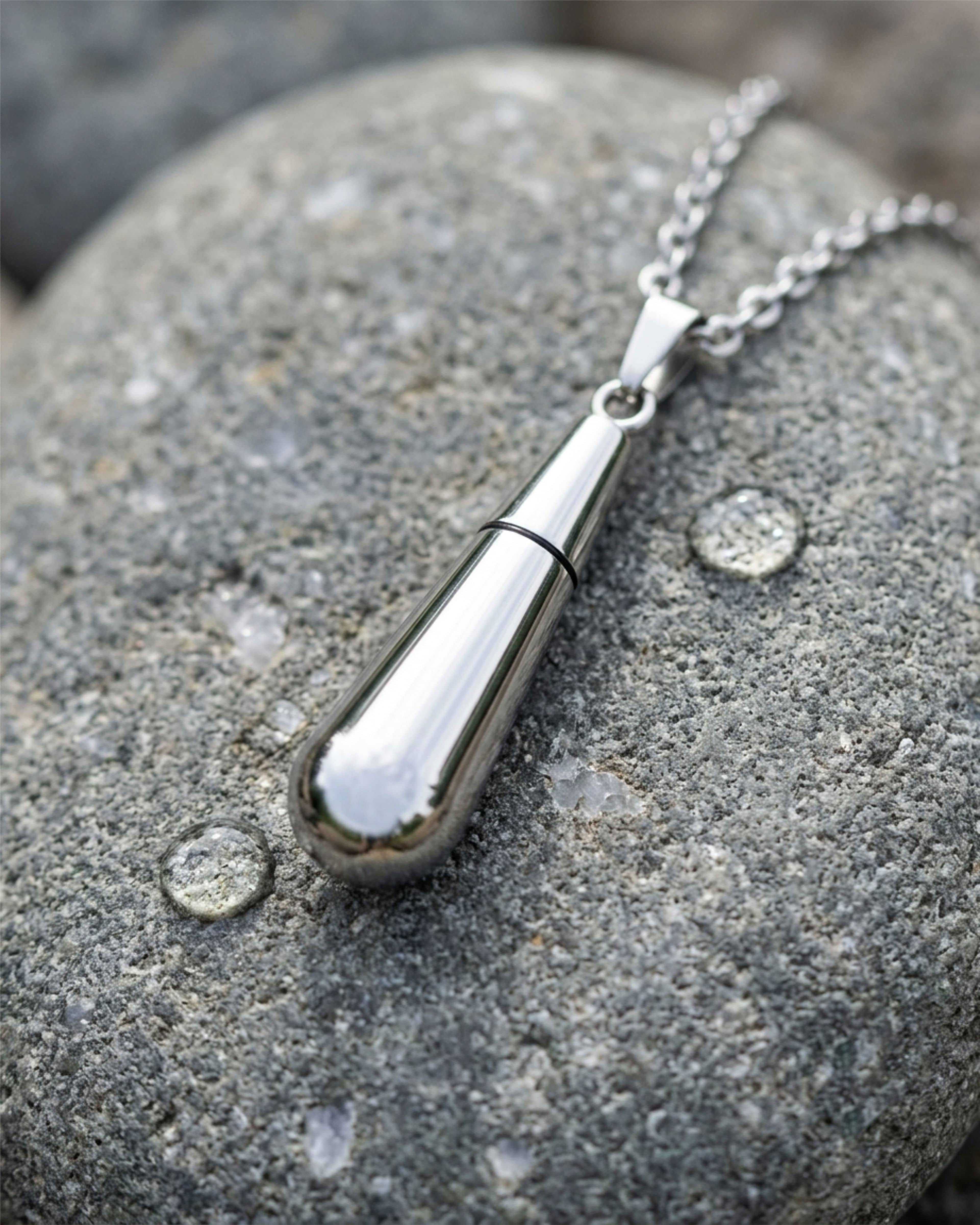 Cara Keepsakes Stainless Steel Stainless Steel Raindrop Urn