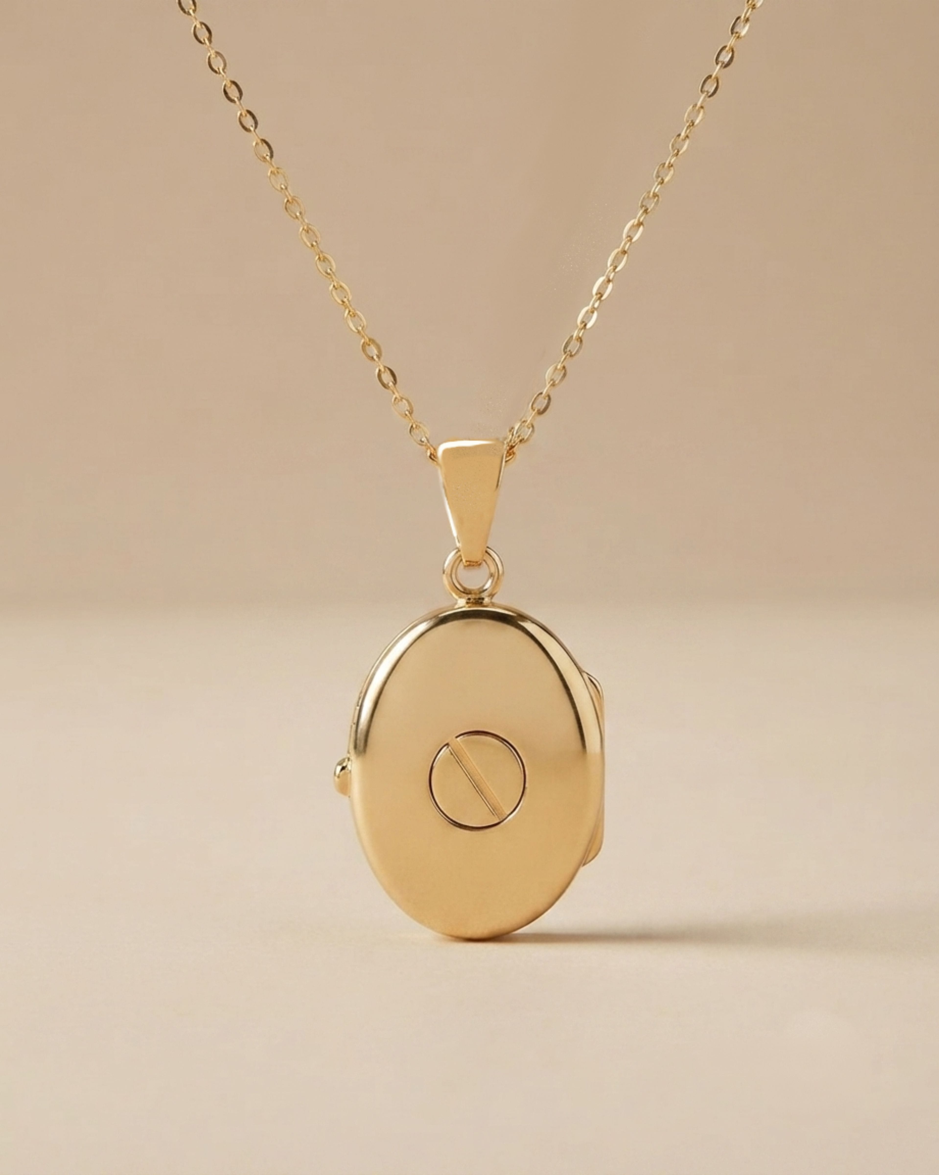 Cara Keepsakes Gold Locket Urns Gold Oval 'Wildflower' Locket Urn (10K)