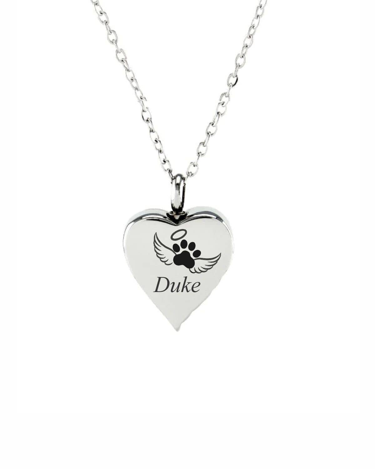 Cara Keepsakes Stainless Steel Stainless Steel Angel Wing Urn with Paw Prints
