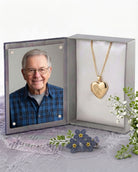 Cara Keepsakes Gold Locket Urns Gold 'Forget Me Not' Locket Urn (10K)