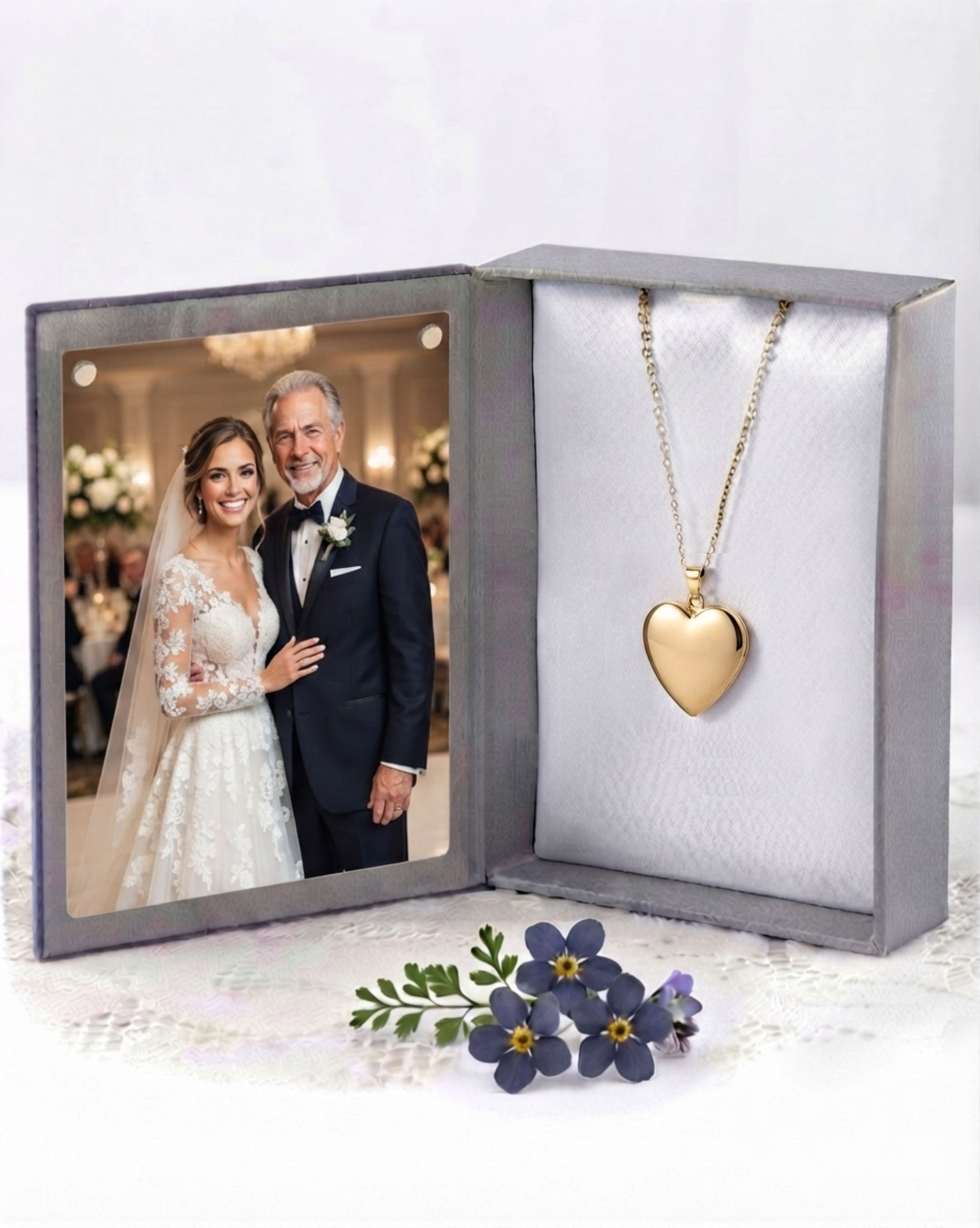 Cara Keepsakes Gold Pendant Urns Gold Heart Pendant Urn (10K)