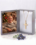 Cara Keepsakes Gold Pendant Urns Gold Cross Pendant Urn (10K)