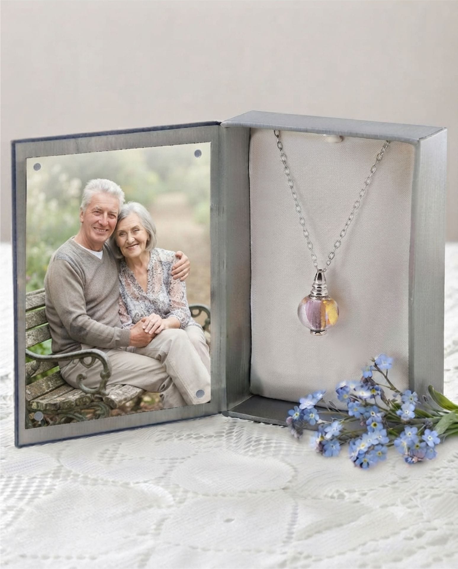Cara Keepsakes Murano Glass Pendant Urns Murano Glass Pendant Urn - 'Loving Whispers' Bead