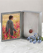 Cara Keepsakes Murano Glass Pendant Urns Murano Glass Pendant Urn - 'Beloved' Olive