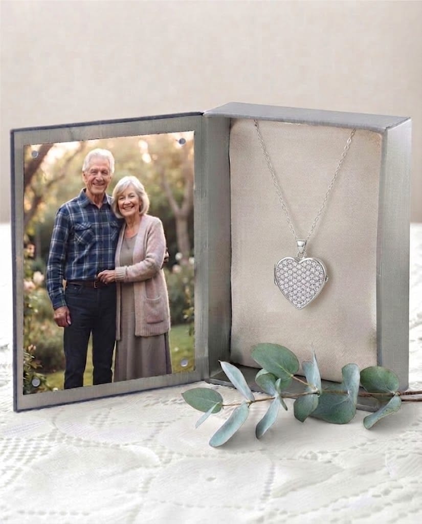 Cara Keepsakes Silver Locket Urns Eternal Light Locket Urn
