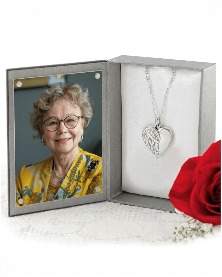 Cara Keepsakes Stainless Steel Stainless Steel Angel Wing Urn