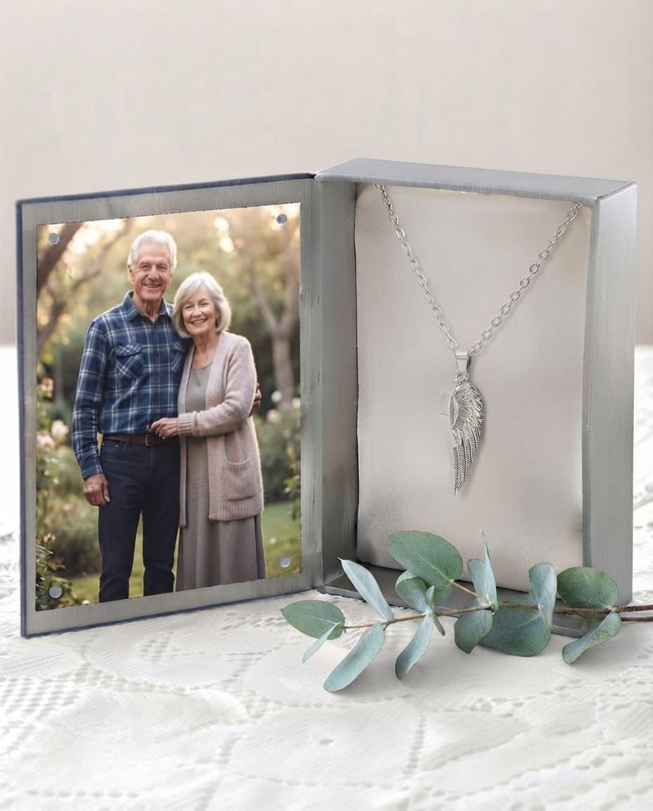 Cara Keepsakes Silver Pendant Urns Silver Guardian Angel Pendant Urn