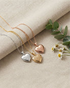 Cara Keepsakes Gold Pendant Urns Small Gold Heart Pendant Urn (10K)