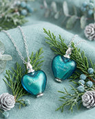 Cara Keepsakes Murano Glass Heart Urns Murano Glass Heart Urn - December