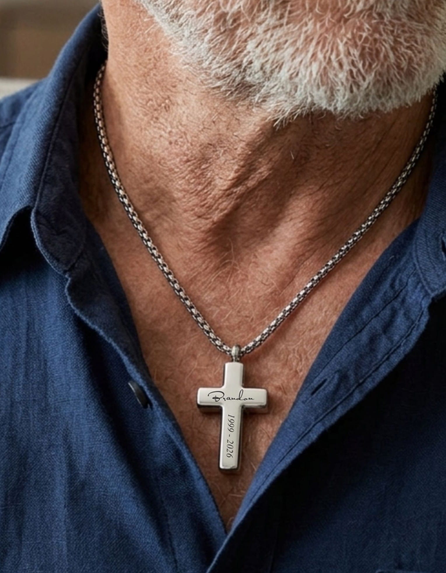 Cara Keepsakes Stainless Steel Stainless Steel Cross Pendant Urn