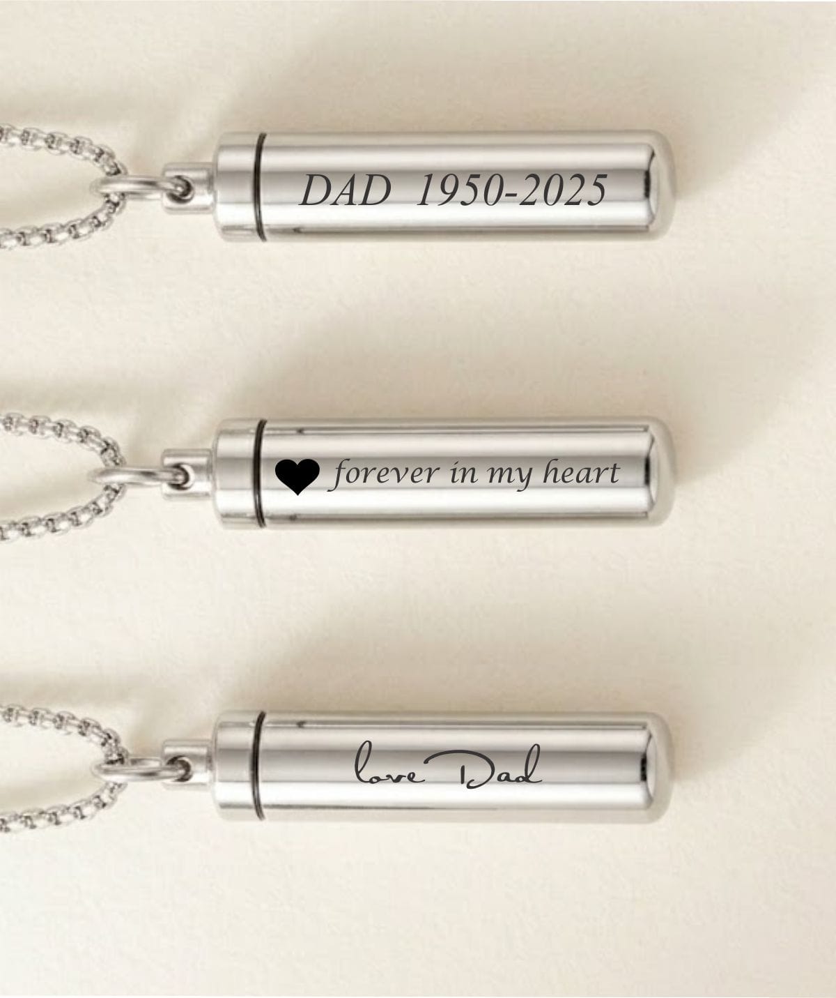 Cara Keepsakes Stainless Steel Stainless Steel Cylinder Urn
