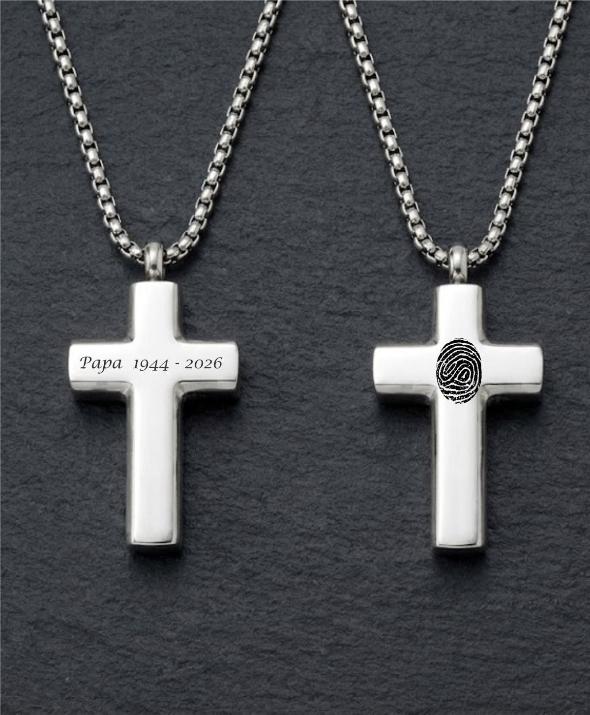Cara Keepsakes Stainless Steel Stainless Steel Cross Pendant Urn