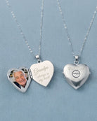 Cara Keepsakes Gold Locket Urns White Gold Filigree Heart Locket Urn (14K)