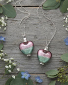 Cara Keepsakes Murano Glass Heart Urns Murano Glass Heart Urn - 'Enchanted Bliss'