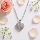 Cara Keepsakes Silver Locket Urns Eternal Light Locket Urn