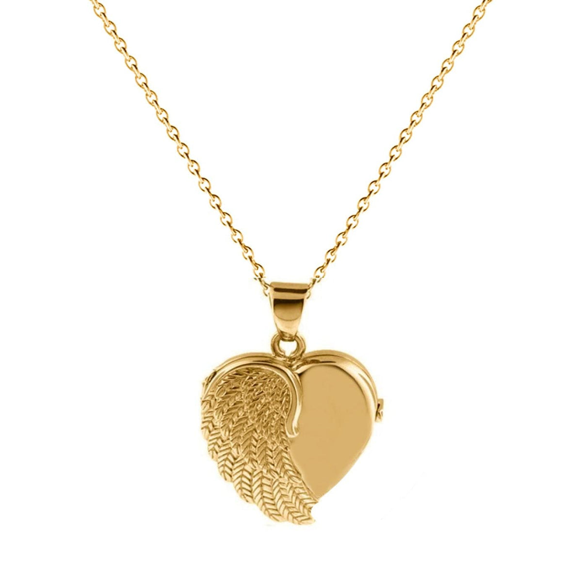 Gold Angel Wing Locket Urn (10K) – Cara Keepsakes
