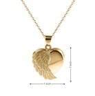 Cara Keepsakes Gold Locket Urns Gold Angel Wing Locket Urn (14K)