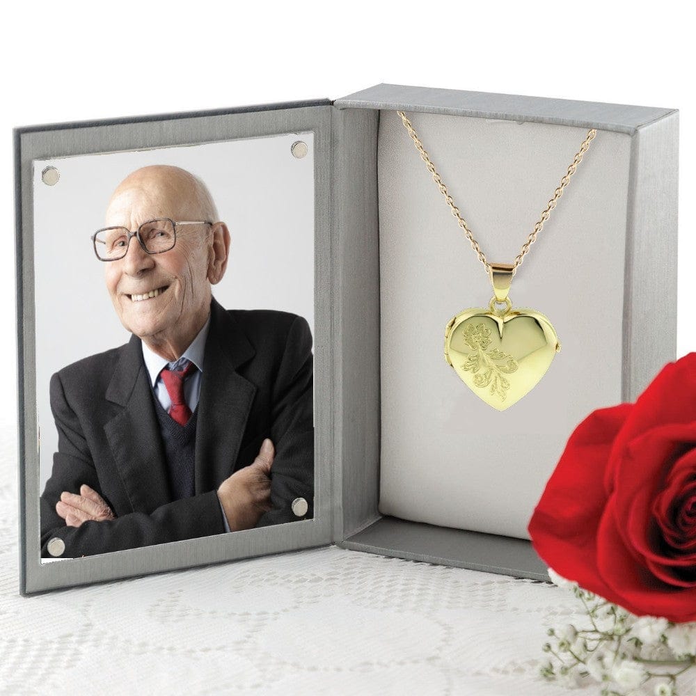 Cara Keepsakes Gold Locket Urns Gold 'Forget Me Not' Locket Urn (10K)