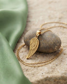 Cara Keepsakes Gold Pendant Urns Gold Guardian Angel Pendant Urn (10K)