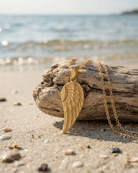 Cara Keepsakes Gold Pendant Urns Gold Guardian Angel Pendant Urn (10K)