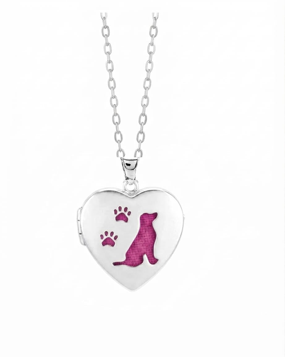 Cara Keepsakes Silver Locket Urns Dog Locket Urn
