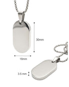 Cara Keepsakes Stainless Steel 'Keeping You Close To My Heart' Tag Urn