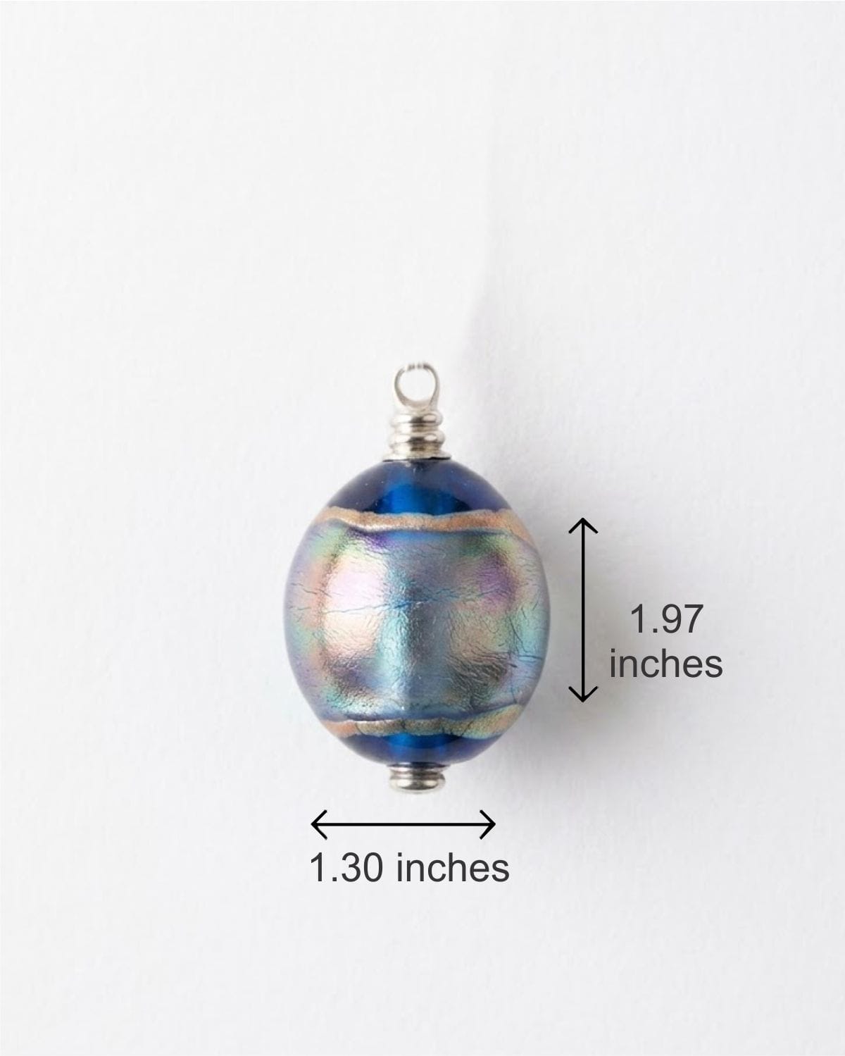 Cara Keepsakes Keepsake Urn Mini Urn with Glass Dome Keepsake Urn - "Serenity" (Olive Shaped)