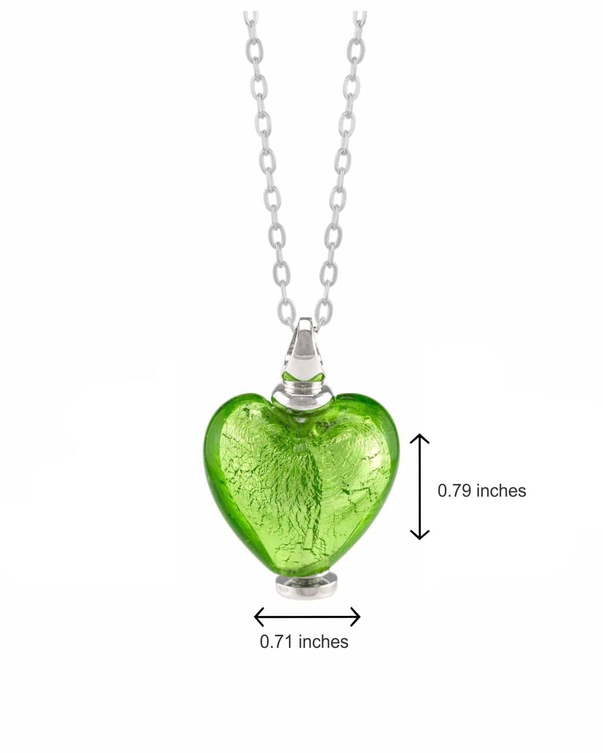Cara Keepsakes Murano Glass Heart Urns Murano Glass Heart Urn - August