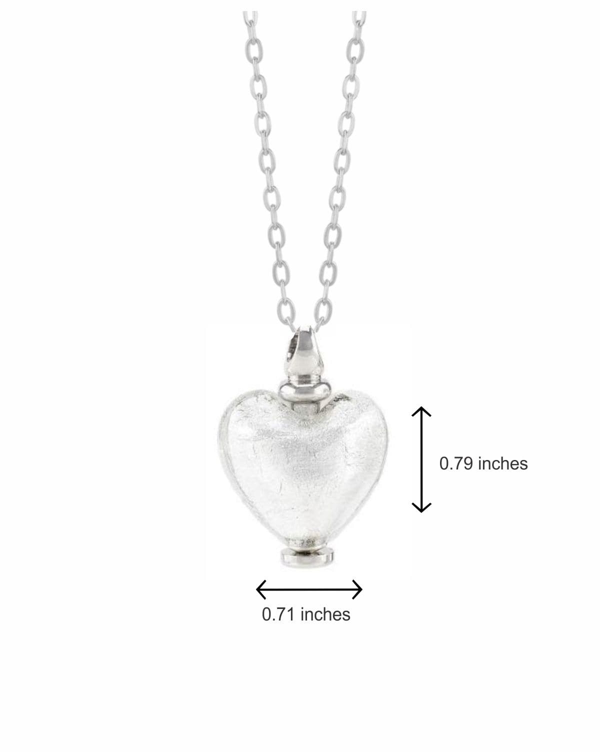 Cara Keepsakes Murano Glass Heart Urns Murano Glass Heart Urn - April