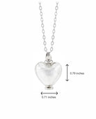 Cara Keepsakes Murano Glass Heart Urns Murano Glass Heart Urn - April