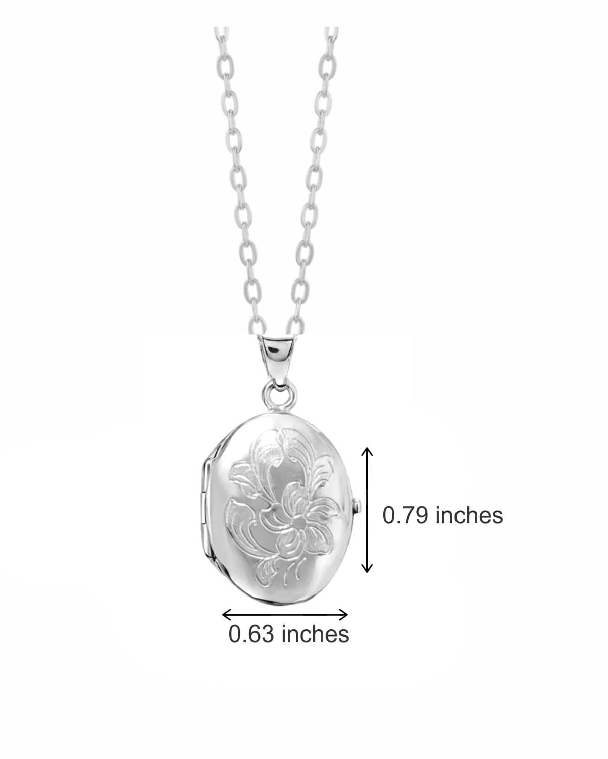Cara Keepsakes Silver Locket Urns 'Wildflower' Locket Urn