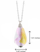 Cara Keepsakes Murano Glass Pendant Urns Murano Glass Pendant Urn - 'Loving Whispers' Drop