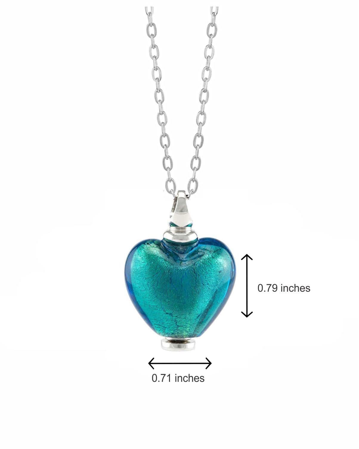 Cara Keepsakes Murano Glass Heart Urns Murano Glass Heart Urn - December
