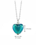 Cara Keepsakes Murano Glass Heart Urns Murano Glass Heart Urn - December
