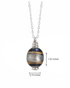 Cara Keepsakes Murano Glass Pendant Urns Murano Glass Pendant Urn - 'Serenity' Olive