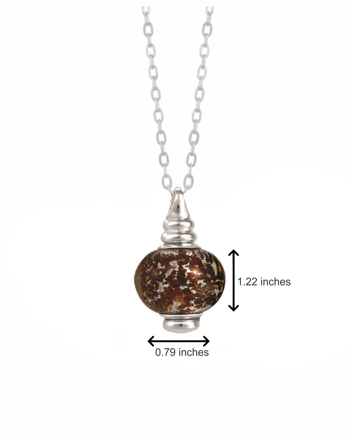 Cara Keepsakes Murano Glass Pendant Urns Murano Glass Pendant Urn - 'Everlasting Embrace' Bead