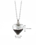 Cara Keepsakes Murano Glass Heart Urns Murano Glass Heart Urn - 'Eternal Promise'